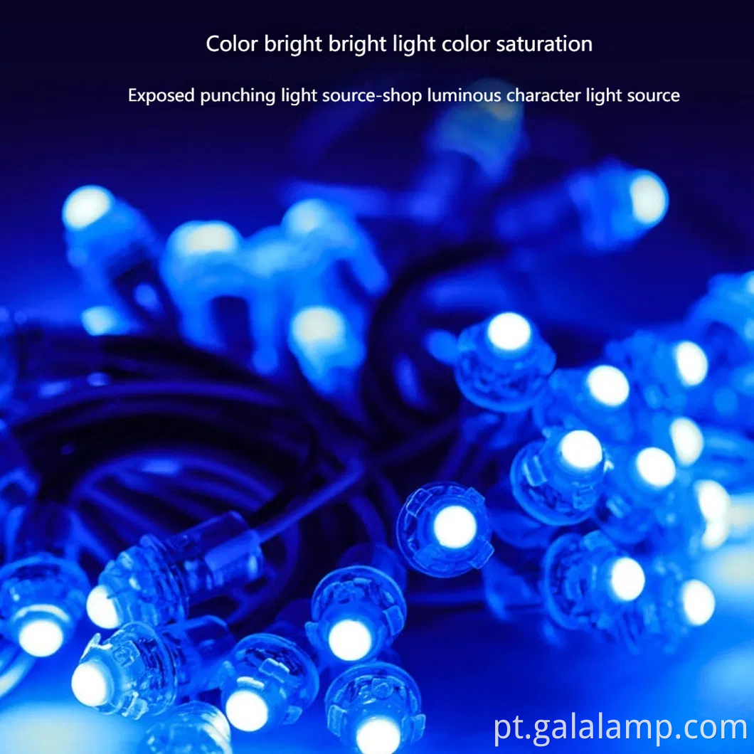 Luzes de corda de pixels à prova d'água para decoração ao ar livre